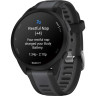Смарт-часы GARMIN FORERUNNER 165, черный/сланцево-серый силиконовый ремешок 010-02863-20